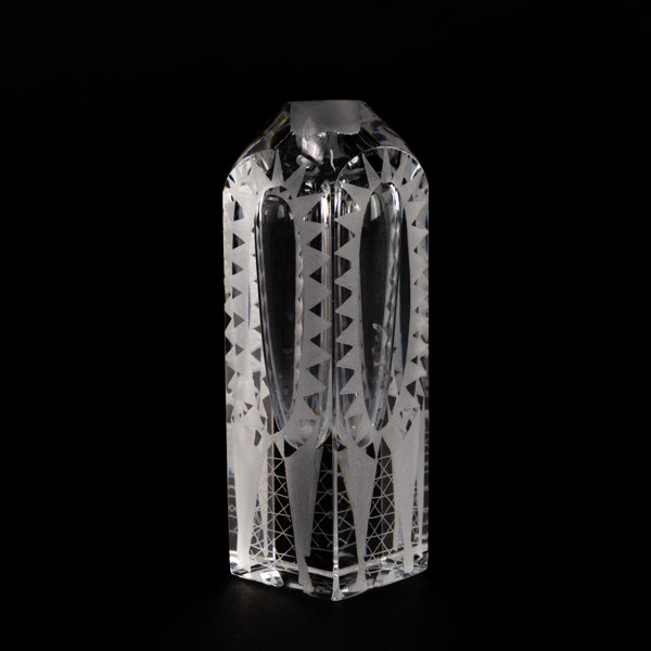 Erik Höglund, parfymflaska/vas, Boda, höjd 15,5 cm