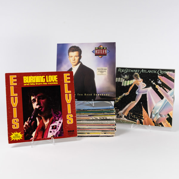 Vinylskivor, 43 st, pop, rock