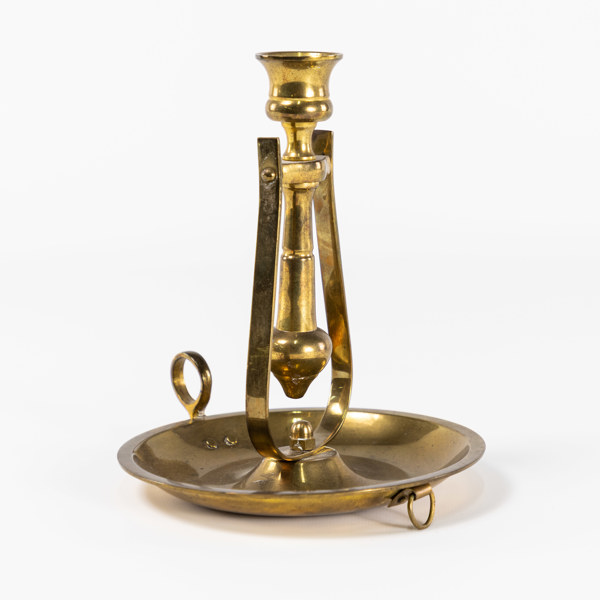 Skeppsljusstake, mässing, höjd 20 cm