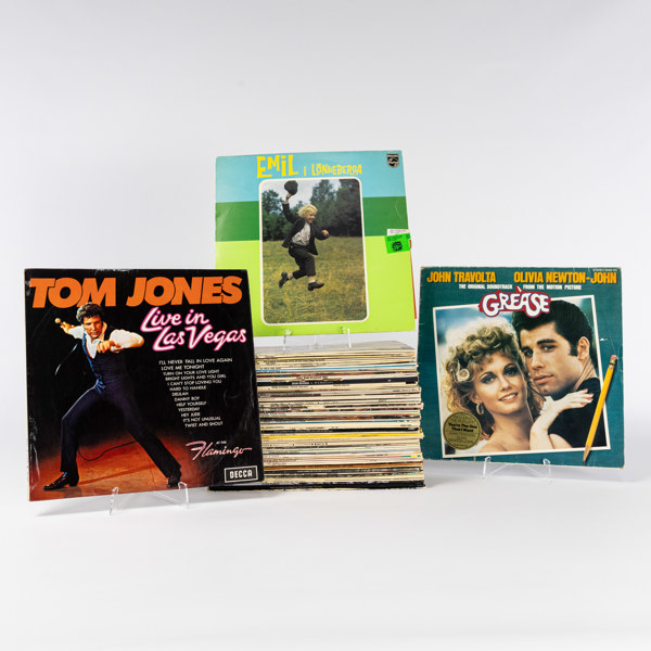 Vinylskivor, 61 st, bl a svenskt, barnmusik