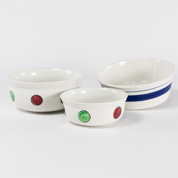 Skålar, 3 st, UE/Gefle, bl a "Marin", Ø 21,5 cm och mindre