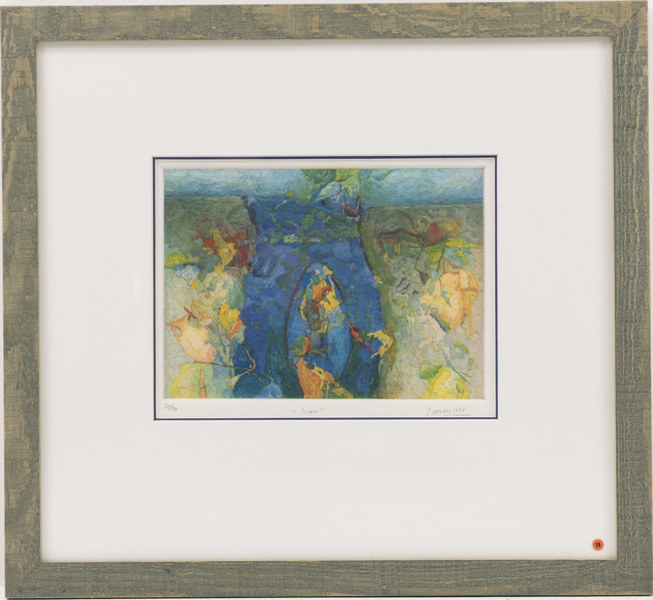 Antonio Jimenez, etsning, signerad, numrerad 93/95, 48 x 45 cm