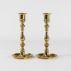 Ljusstakar, ett par, mässing, höjd 19 cm