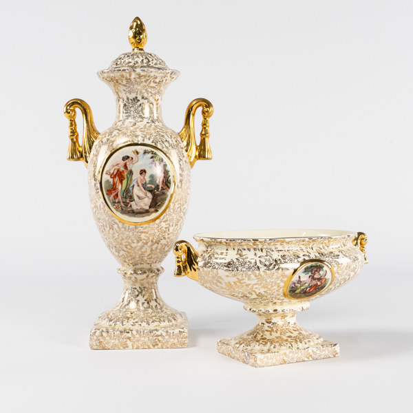 Lockurna, skål, Empire, England, högsta 37 cm