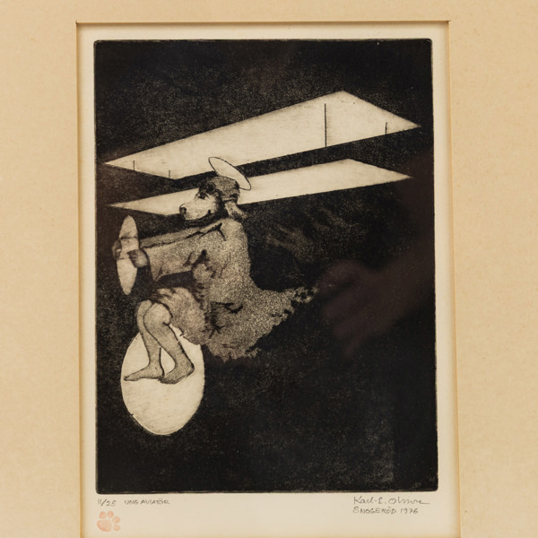 Karl-Erik Olsson, etsning, 11/25, signerad, 42 x 52 cm