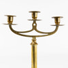 Kandelaber, trearmad, mässing, höjd 35 cm