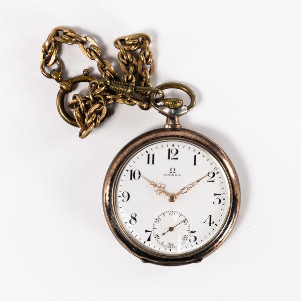 Fickur, Omega, silver, 1915, Ø 51,5 mm