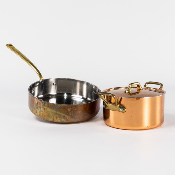 Traktörpanna, kastrull, koppar, delvis Frankrike