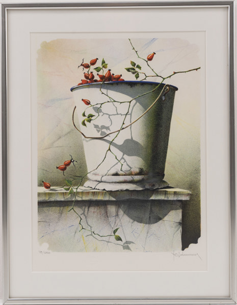 Janeric Johansson, litografi, 78/250, signerad, 39x50 cm