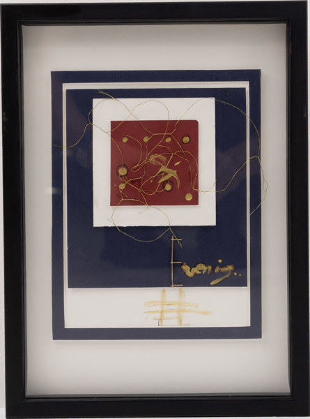 Oidentifierad konstnär, blandteknik, signerad, 25x33,5 cm