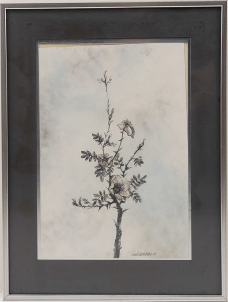 Oidentifierad konstnär, blandteknik, signerad, 36x48 cm