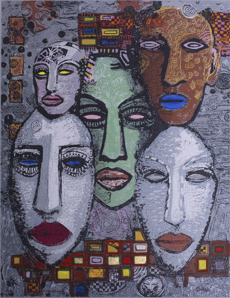 Kent Wahlbeck, handkolorerad litografi, X/90, signerad, 61x78 cm