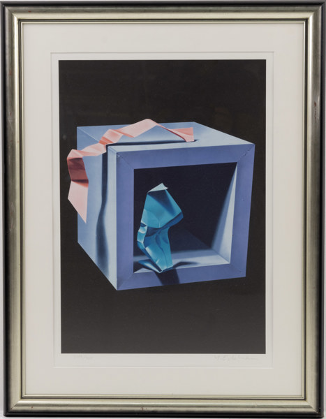 Yrjö Edelmann, litografi, signerad, 62 x 80 cm