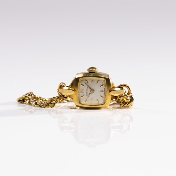 Certina, 14 mm, 18k guld, länk 18k guld, 50-tal