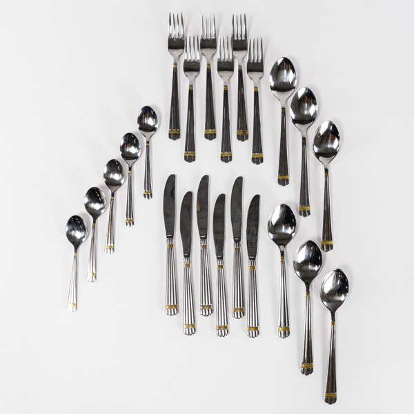 Bestick, 23 delar, rostfritt stål