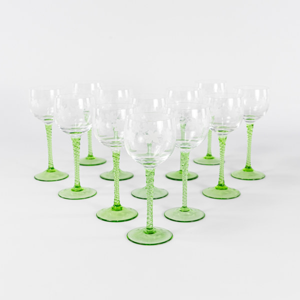 Vitvinsglas, 12 st, höjd 18 cm