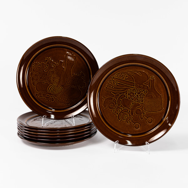 Mattallrikar, 8 st, Höganäs, diameter 27 cm
