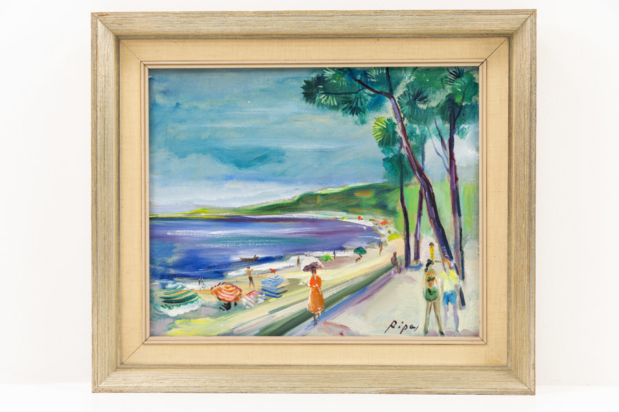 Hans Ripa, olja på duk, signerad, 59x51 cm