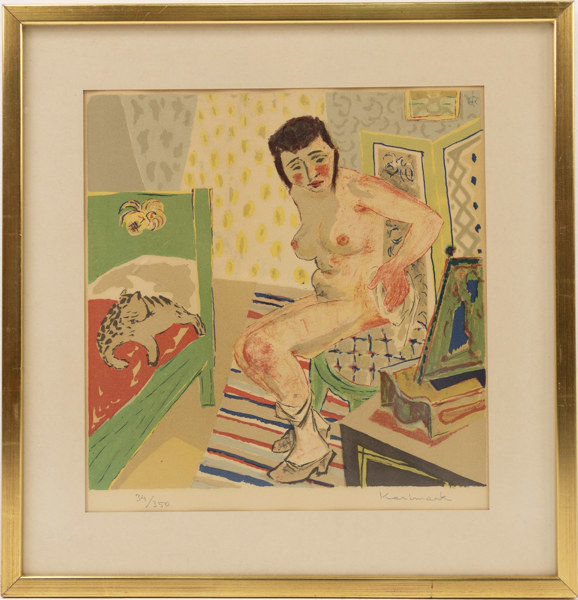 Gerhard Karlmark, litografi, 34/350, signerad, 42x44 cm