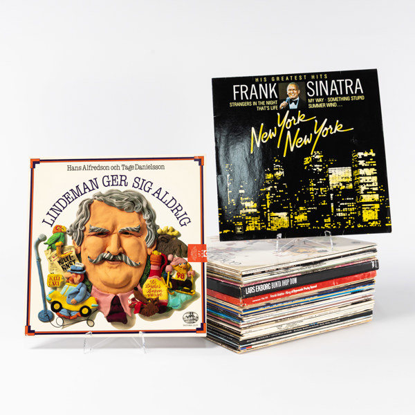 Vinylskivor, 40 st, blandade genrer