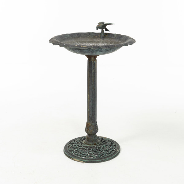 Fågelbad, höjd 73 cm, diameter 51 cm