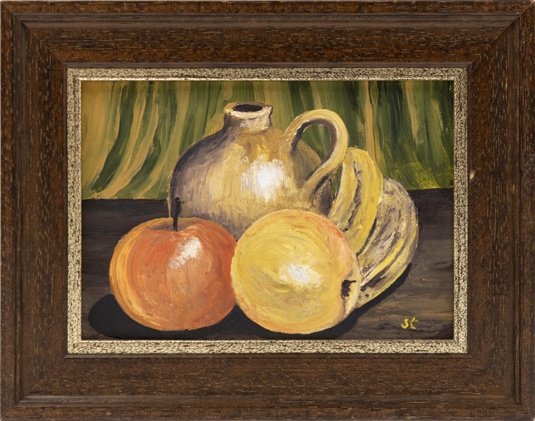 Oidentifierad konstnär, olja på pannå, signerad, 24x19 cm