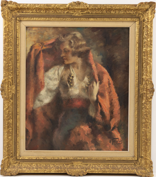 Alexander Tolstoy, olja på duk, signerad, 81 x 92 cm