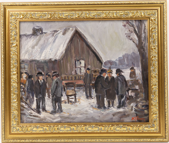 Bror Jönsson, olja på duk, signerad, 62 x 53 cm