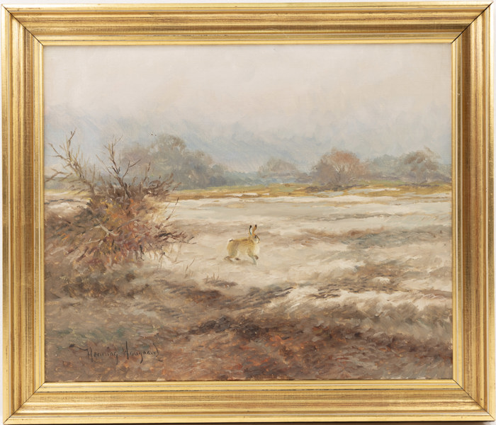 Henning Hougaard, olja på duk, signerad, 55 x 47 cm