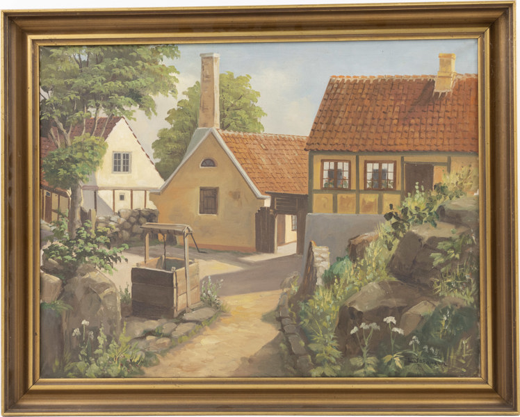 L Johansen, olja på duk, signerad, 76 x 60 cm