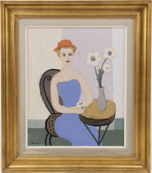 Wilhelm Wik, olja på pannå, signerad, daterad 1951, 74 x 58 cm