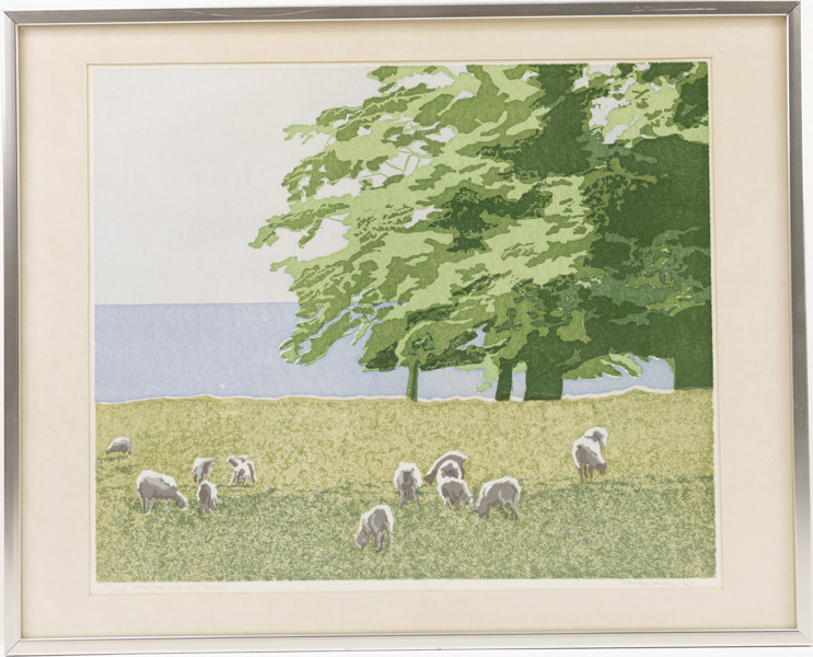 Sven Åke Svenson, träsnitt, 33/250, signerad, 78 x 62 cm