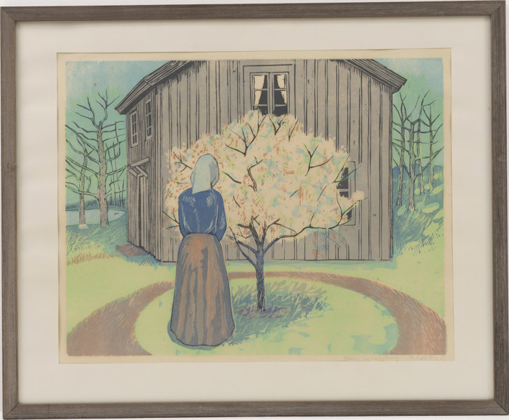 Sven Ljungberg, provtryck, signerad, 66 x 54 cm