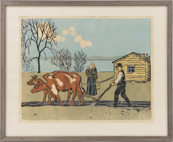 Sven Ljungberg, provtryck, signerad, 66 x 54 cm