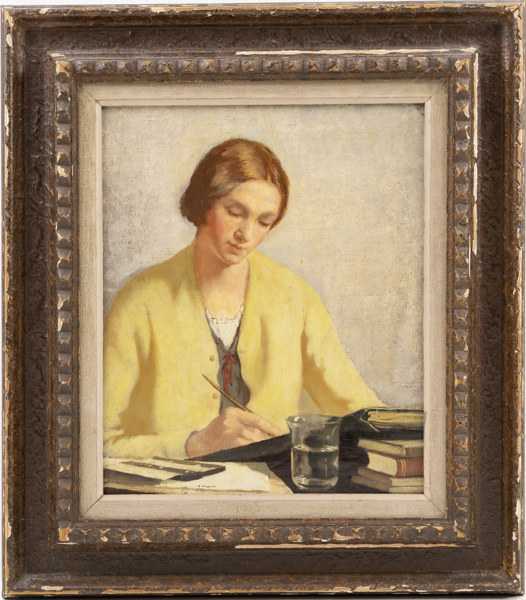 F.H.S. Sheperd, olja på duk, signerad, 52 x 59 cm