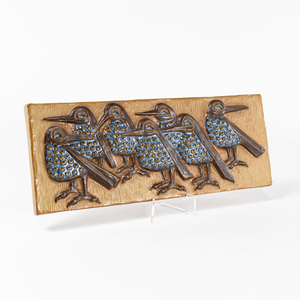 Marianne Starck, väggrelief, Michael Andersen, Danmark, 39 x 16 cm