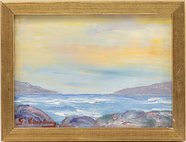 Gunnar Stenberg, olja på duk, signerad, 26 x 20 cm