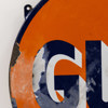 Emaljskylt, "Gulf", 1960-tal, diameter 70 cm