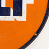 Emaljskylt, "Gulf", 1960-tal, diameter 70 cm