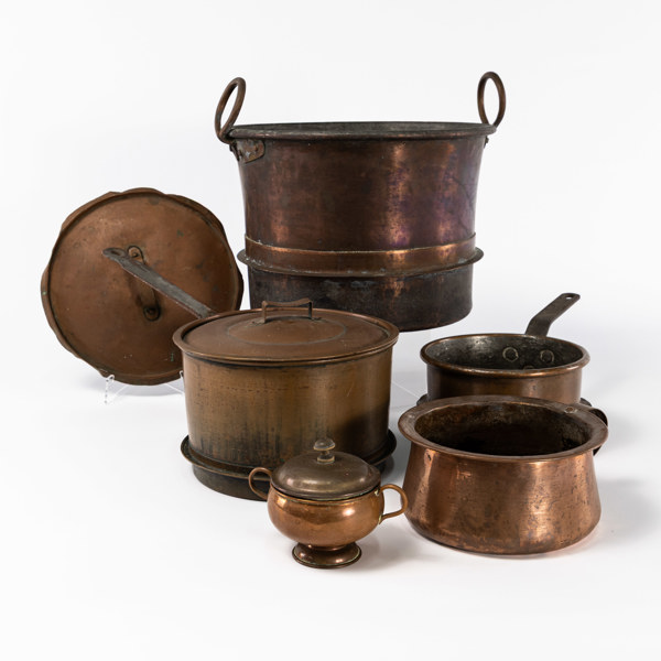 Kopparföremål, 5 delar