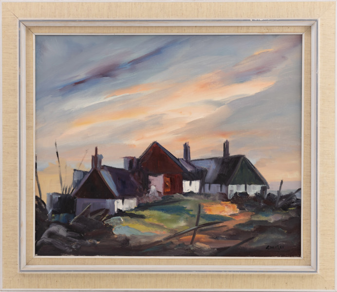 Edith Wicktoria Freij, olja på duk, signerad, 74 x 63 cm