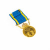 Förtjänstmedalj, 23k/18k guld diameter 27 mm