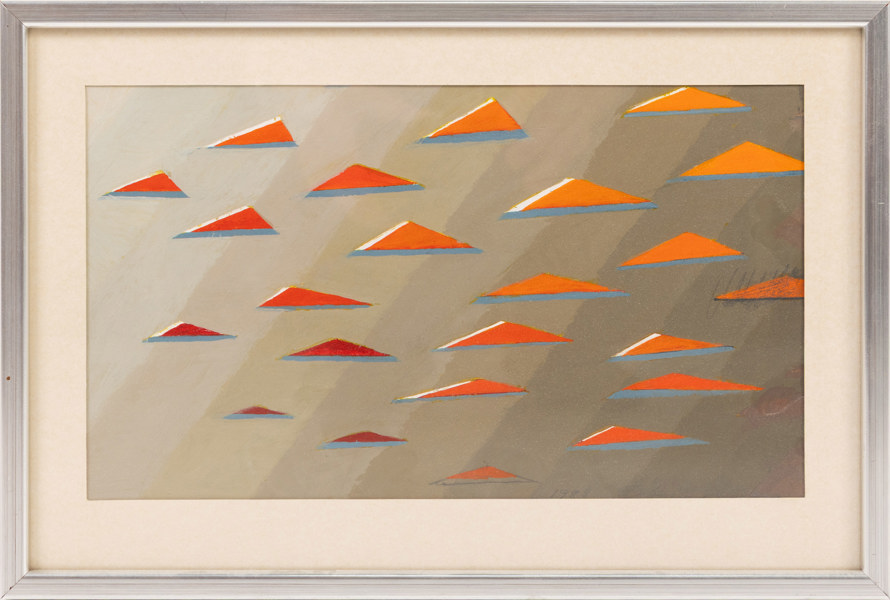 Torsten Esbjörnsson, akryl på papp, signerad, 34x23 cm