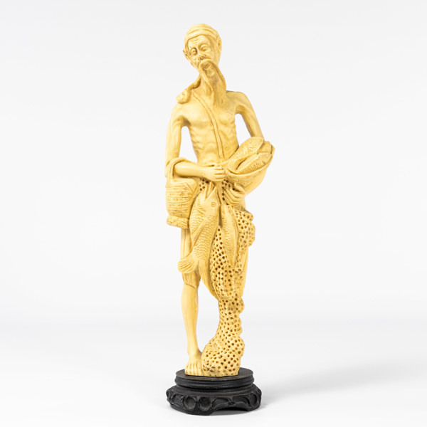 Skulptur, konstmassa, höjd 47 cm