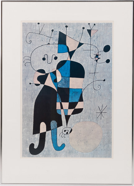 Joan Miró, (e.), inramat tryck, 62 x 86 cm