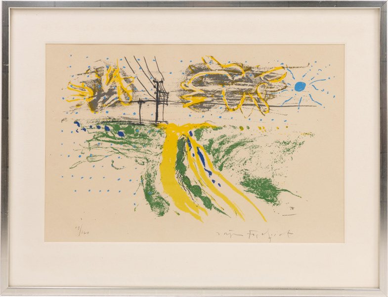 Jörgen Fogelquist, litografi, signerad, numrerad 19/160, 62 x 47 cm