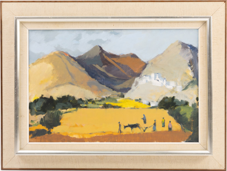 Stig Wernheden, olja på duk, signerad, 79x59 cm