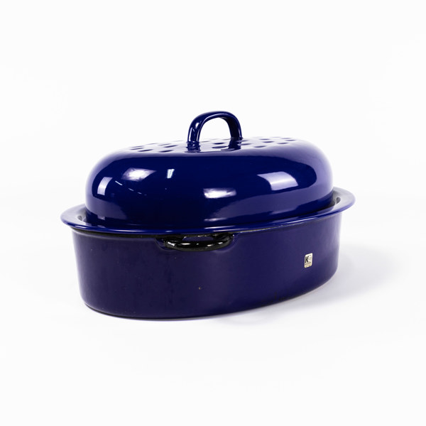 Stekgryta med lock, Kockums, 5 liter, längd 36 cm