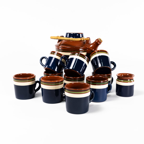 Teservis, 12 delar, Nittsjö, högsta 15 cm