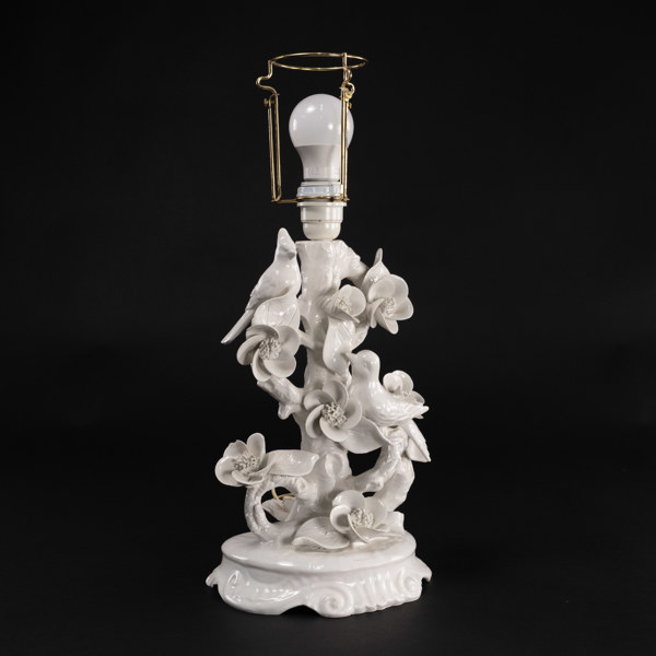 Bordslampa, keramik, Italien, höjd 49 cm